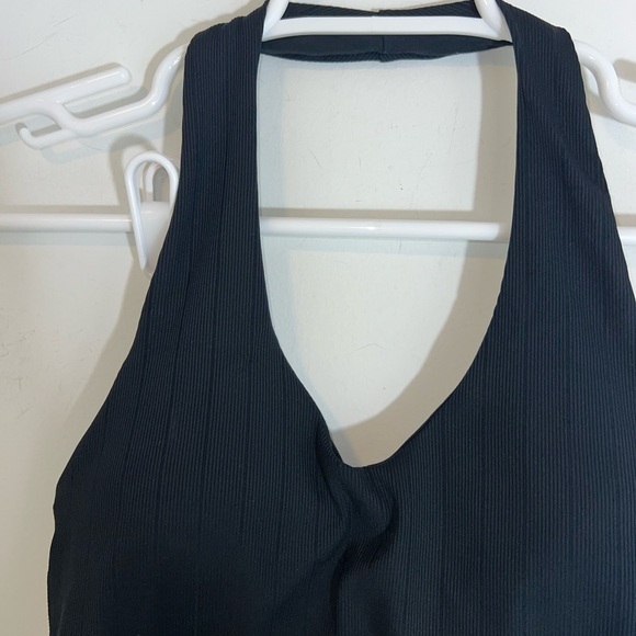 Klassy Network Ribbed Halter Brami - xs black - Picture 4 of 12